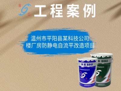 温州市平阳县某科技公司5号楼厂房防静电自流平改造项目